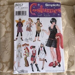 Simplicity Kids Costume Pattern - Vibrant Multicolor Designs